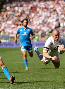 Mike Brown England Stadio Olimpico Rome Six Nations Rugby union Mike Brown England Stadio Olimpico Rome Six Nations Rugby union