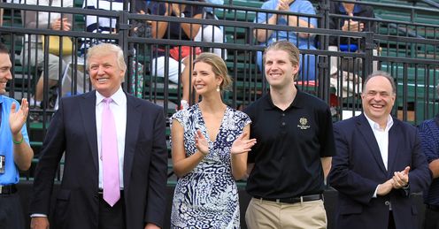 Donald Trump (L) has made alterations to The Blue Monster at Doral