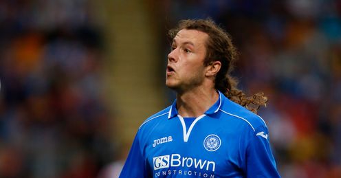 Super Stevie: May has been in the goals for St Johnstone this term