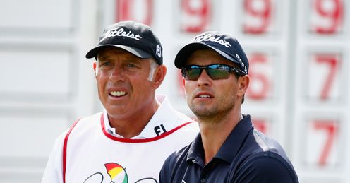 Caddie Steve Williams (L) has had a positive impact on Adam Scott