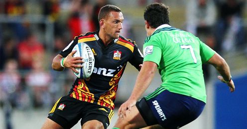 Aaron Cruden Chiefs Highlanders 2014 Aaron Cruden Chiefs Highlanders 2014