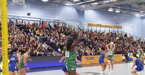 Kyra Jones: mastered the long ball in to the Celtic Dragons GS.