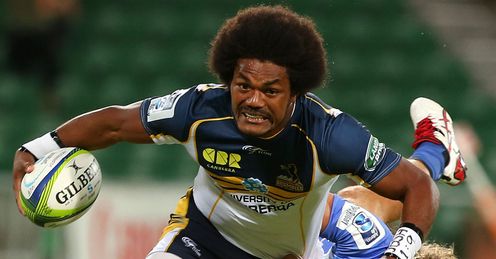 Henry Speight of the Brumbies looks to break from a tackle by Nick Cummins of the Force Henry Speight of the Brumbies looks to break from a tackle by Nick Cummins of the Force