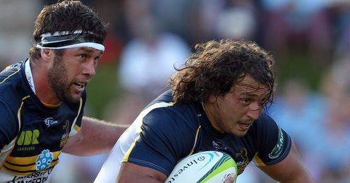 JP Smith of the Brumbies carries the ball JP Smith of the Brumbies carries the ball