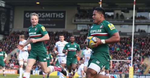 Leicester v Exeter Manu Tuilagi scores Leicester v Exeter Manu Tuilagi scores