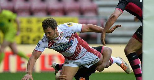 Sean OLoughlin Wigan Warriors v Wakefield Wildcats Sean OLoughlin Wigan Warriors v Wakefield Wildcats