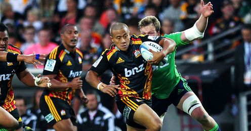 Tim Nanai Williams breaks Chiefs v Highlanders Super rugby 2014 Tim Nanai Williams breaks Chiefs v Highlanders Super rugby 2014
