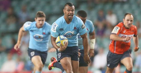 Waratahs centre Kurtley Beale in the clear Waratahs centre Kurtley Beale in the clear