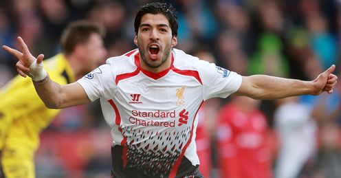 Suarez: has left Liverpool in a big-money move to Barcelona