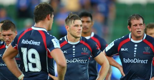 MELBOURNE REBELS DEJECTED MELBOURNE REBELS DEJECTED