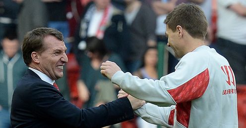 Rodgers and Gerrard: Have driven Liverpool to the top of the Premier League