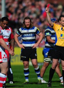 Sila Puafisi Gloucester red card 2014 Sila Puafisi Gloucester red card 2014