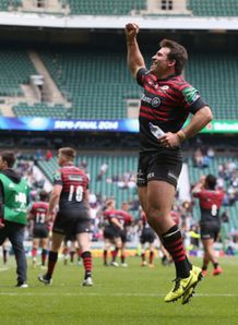 schalk brits celebrates saracens v clermont schalk brits celebrates saracens v clermont