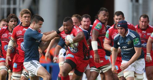 Toulon number eight Steffon Armitage against Munster Toulon number eight Steffon Armitage against Munster