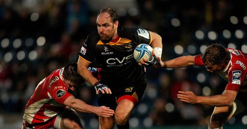 Wasps fly half Andy Goode on a run in Amlin Challenge Cup Wasps fly half Andy Goode on a run in Amlin Challenge Cup