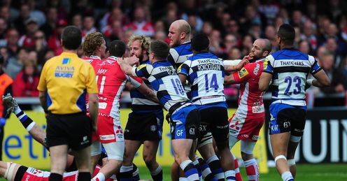 BATH GLOUCESTER BRAWL BATH GLOUCESTER BRAWL
