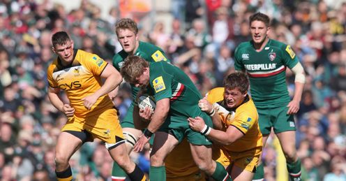 Phil Swainston London Wasps Tom Youngs Leicester Phil Swainston London Wasps Tom Youngs Leicester