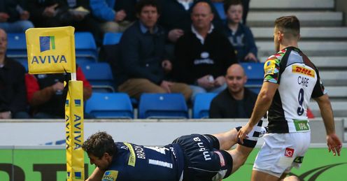TOM BRADY TRY SHARKS HARLEQUINS TOM BRADY TRY SHARKS HARLEQUINS