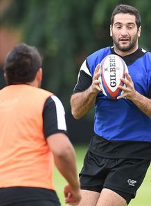 Juan Manuel Leguizamon at Barbarians training Juan Manuel Leguizamon at Barbarians training