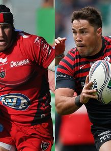 Matt Giteau v Brad Barritt toulon saracens Matt Giteau v Brad Barritt toulon saracens