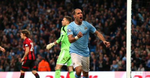 Former Espanyol man Pablo Zabaleta is critical for City at both ends of the park