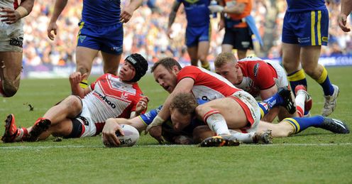 Joel Monaghan Warrington Wolves v St Helens Joel Monaghan Warrington Wolves v St Helens