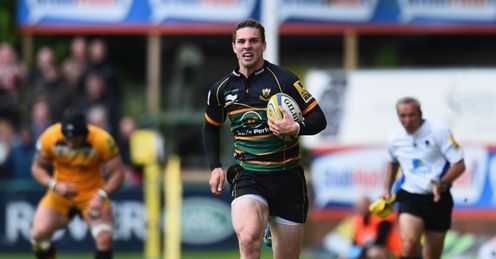 George North try Northampton Saints Aviva Premiership George North try Northampton Saints Aviva Premiership