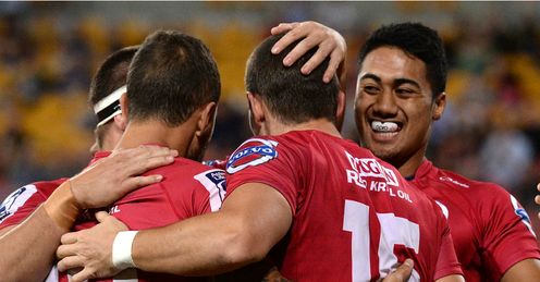 MIKE HARRIS QUEENSLAND REDS TRY MIKE HARRIS QUEENSLAND REDS TRY