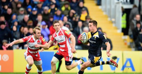 Rugby union Alex Grove Worcester Warriors Aviva Premiership Gloucester Rob Cook Rugby union Alex Grove Worcester Warriors Aviva Premiership Gloucester Rob Cook