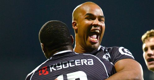 SHARKS CELEBRATE BEATING CRUSADERS SHARKS CELEBRATE BEATING CRUSADERS