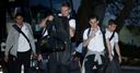 England arrive in Miami