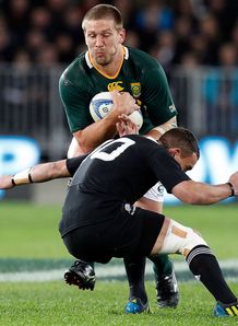 Frans Steyn taking contact for Springboks Frans Steyn taking contact for Springboks