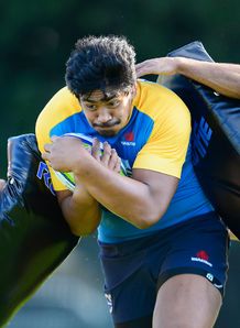 Will Skelton Waratahs training 2014 Will Skelton Waratahs training 2014