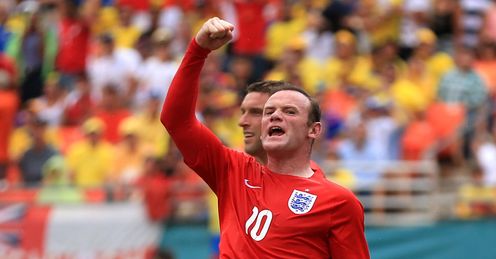 Rooney: played on the left on Wednesday