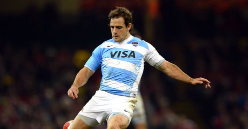Nicolas Sanchez kicking for Argentina Nicolas Sanchez kicking for Argentina
