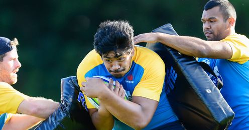 Will Skelton Waratahs training 2014 Will Skelton Waratahs training 2014