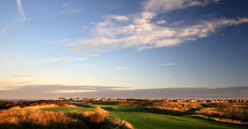 Links course: The 198-yard par 3, 13th hole in the Open Championship at Royal Liverpool Golf Club