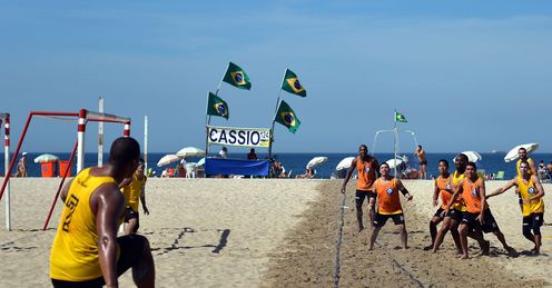 Copacabana Beach - where football continues to thrive