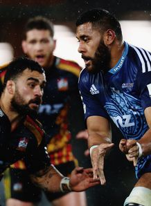 Patrick Tuipulotu for the Blues against the Chiefs Patrick Tuipulotu for the Blues against the Chiefs