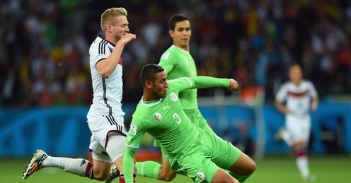 Algeria's Faouzi Ghoulam stood out during Monday night's pulsating game in Porto Alegre