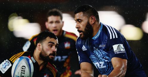 Patrick Tuipulotu for the Blues against the Chiefs Patrick Tuipulotu for the Blues against the Chiefs