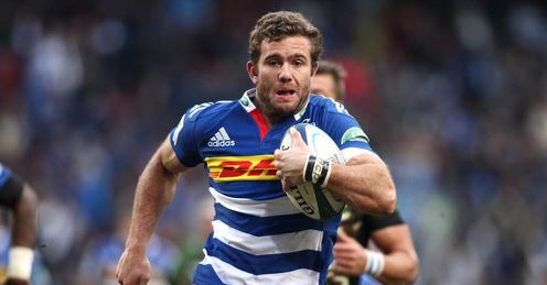 Stormers full back Jaco Taute on a run Stormers full back Jaco Taute on a run