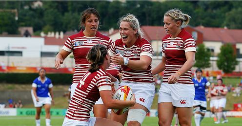 ENGLAND WOMEN CELEBRATE V SAMOA ENGLAND WOMEN CELEBRATE V SAMOA