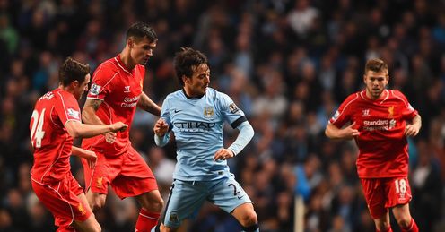 Lovren: struggled to get to grips with the Manchester City forwards