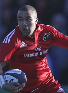 Simon Zebo Munster breaks