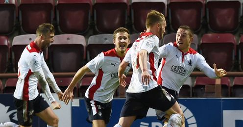 Sibbald goal ends Hearts run