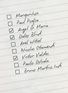 LVG's shopping list