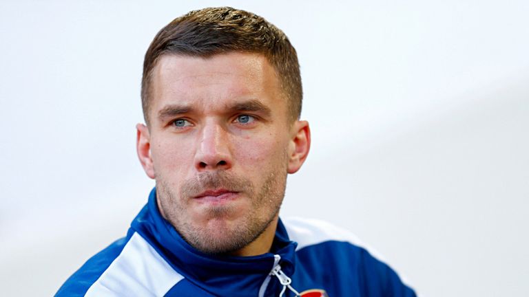 Arsenal forward Lukas Podolski