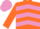 Orange, Mauve chevrons, Orange sleeves, Mauve cap