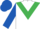 White, Emerald Green chevron, Royal Blue sleeves and cap